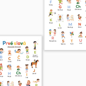 Plagát Prvé slová - Abeceda činností