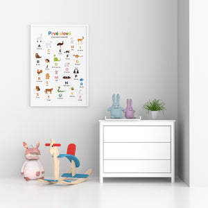 Plagát Prvé slová - Zvieratková abeceda