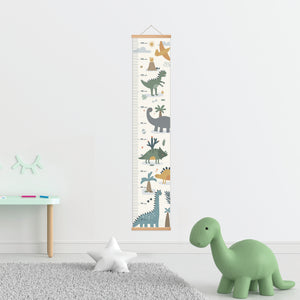 Detský meter na stenu - Dinosaury