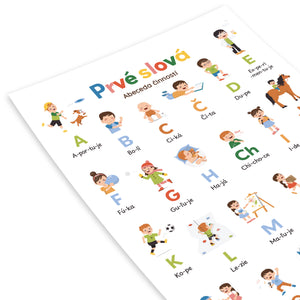 Plagát Prvé slová - Abeceda činností