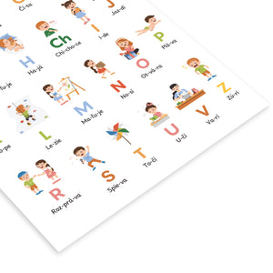 Plagát Prvé slová - Abeceda činností