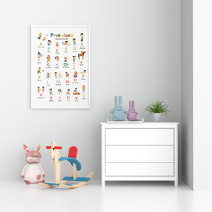 Plagát Prvé slová - Abeceda činností