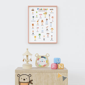 Plagát Prvé slová - Abeceda vecí okolo nás